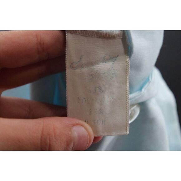 VINTAGE SOMETHING PRETTY CRADLE CLUB BLUE BOUTIQUE SHORTALL NEWBORN OUTFIT EUC - Picture 5 of 5